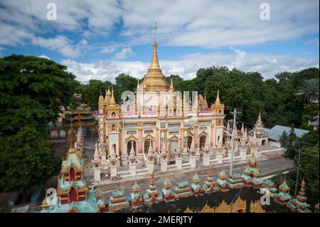 Myanmar, um Mandalay, Monywa, Thanbodhay Paya Stockfoto