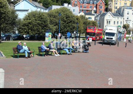 Llandudno ist eine Küstenstadt an der Küste von Nordwales Stockfoto