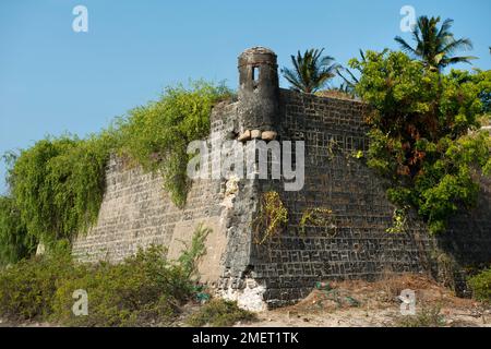 Fort, Mannar, Nordöstliche Provinz, Sri Lanka, Talaimannar Stockfoto