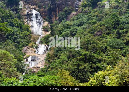 Ella, Provinz Uva, Ravana Ella Falls, Sri Lanka Stockfoto