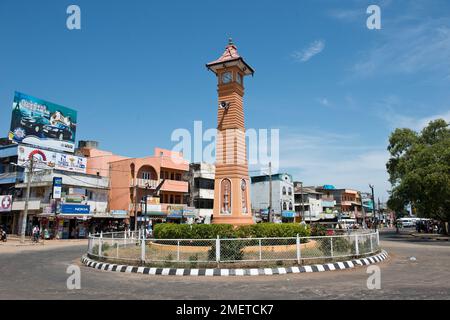 Batticaloa, nordöstliche Provinz, Sri Lanka, Uhrturm Stockfoto