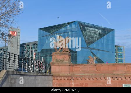 Moltkebruecke, Cube Berlin, Washingtonplatz Mitte, Berlin, Deutschland Stockfoto