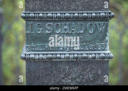 Nehmen Sie Johann Gottfried Schadow, Dorotheenstaedtischer Friedhof, Chausseestraße, Mitte, Berlin, Deutschland Stockfoto