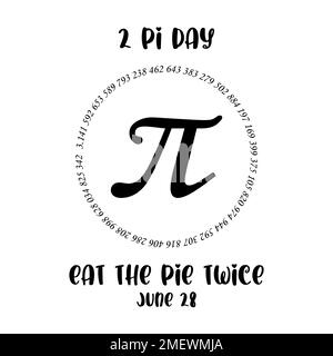 Ein glücklicher internationaler Tag der mathematischen Vektorhintergrund-Illustration. Banner zum Welt-Pi-Tag Stock Vektor