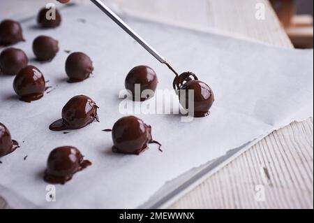 Wälzlager und tauchen Trüffel Stockfoto