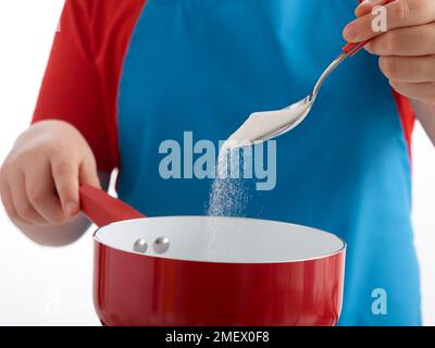 Schritte für Sushi, Schritt 3 Stockfoto