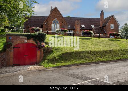 Caistor alte Feuerwache und Grundschule. Lincolnshire, England. Stockfoto