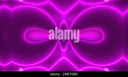 Violette Neonlichter. Computer erzeugt 3D Rendering Stockfoto