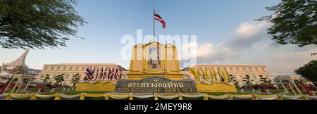 Bangkok, Thailand. 9. Dezember 2022. Das Verteidigungsministerium Thailands befindet sich in der Nähe des Smaragd-Buddha-Tempels. Stockfoto