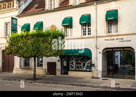 Das Weingut William Fèvre in Chablis, Frankreich Stockfoto