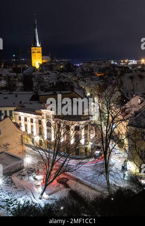 Blick von der Altstadt von Tallinn Stockfoto