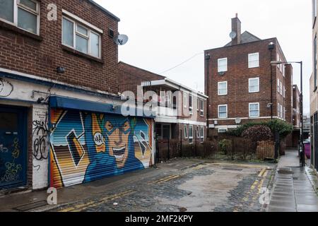 Wohnraum in Bethnal Green, East London Stockfoto