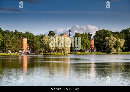 Puschkin, Russland - 12. Juli 2022: Der Blick auf den Katharinenpark in Zarskoye Selo Stockfoto