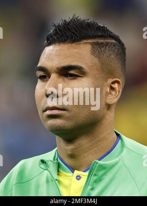 LUSAIL CITY - Casemiro von Brasilien während des FIFA-Weltmeisterschafts-Katar-2022-Gruppenspiels zwischen Brasilien und Serbien am 24. November 2022 im Lusail Stadium in Lusail City, Katar. AP | niederländische Höhe | MAURICE AUS STEIN Stockfoto