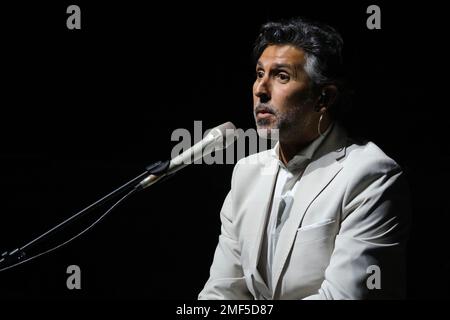 Madrid, Spanien. 24. Januar 2023. Arcangel tritt auf der Bühne des Inverfests 2023 im Circo Price in Madrid auf. 24. Januar 2023 Spanien (Foto: Oscar Gonzalez/NurPhoto) Kredit: NurPhoto SRL/Alamy Live News Stockfoto