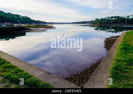 Landschaft des Hossegor-Sees in landes frankreich Stockfoto