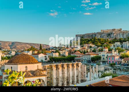 Panoramablick auf Athen, Griechenland Stockfoto