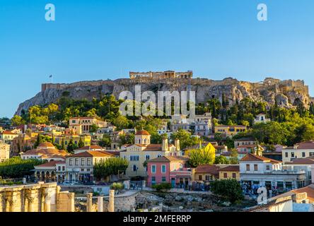 Panoramablick auf Athen, Griechenland Stockfoto