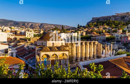 Panoramablick auf Athen, Griechenland Stockfoto