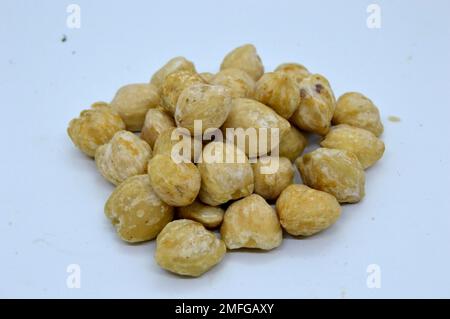 Kemiri Auch Bekannt Als Candleberry, Indian Walnut, Kemiri, Lackbaum, Nuez De La India, Buah Keras, Godou, Kukui Nut Tree Stockfoto