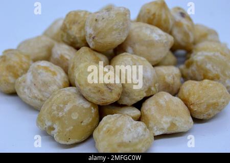 Kemiri Auch Bekannt Als Candleberry, Indian Walnut, Kemiri, Lackbaum, Nuez De La India, Buah Keras, Godou, Kukui Nut Tree Stockfoto