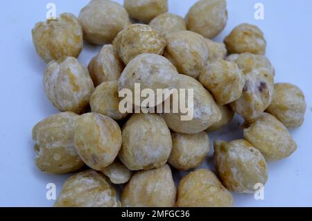 Kemiri Auch Bekannt Als Candleberry, Indian Walnut, Kemiri, Lackbaum, Nuez De La India, Buah Keras, Godou, Kukui Nut Tree Stockfoto