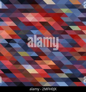 Abstrakter Hintergrund, der aus Dreiecken besteht. Nahtloses Muster Stock Vektor