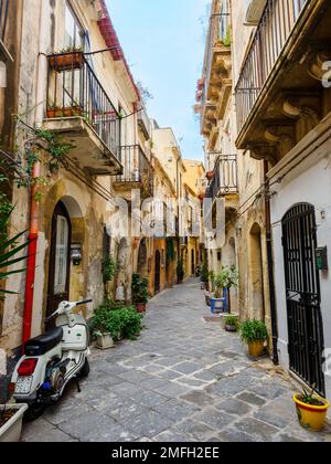 Die Altstadt von Syrakus auf der Insel Ortigia - Sizilien, Italien Stockfoto