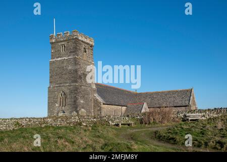 St. Materiana Church, Tintagel, Cornwall, Großbritannien Stockfoto