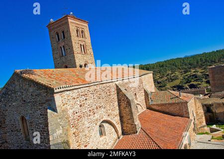 Kirche Santa María del Castillo, Buitrago del Lozoya, Nationalkulturerbe, Madrid, Spanien, Europa Stockfoto