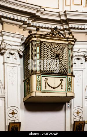 Galerie für Nonnen, Chiesa San Giuseppe in Ragusa Ibla, Barockstadt Ragusa, Sizilien, Ragusa, Sizilien, Italien Stockfoto