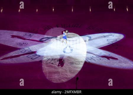 Espoo, Finnland. 25. Januar 2023. Eröffnungszeremonie bei der ISU European Figure Skating Championships 2023 in Espoo Metro Areena am 25. Januar 2023 in Espoo, Finnland. Kredit: Raniero Corbelletti/AFLO/Alamy Live News Stockfoto