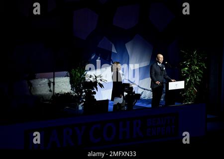 Espoo, Finnland. 25. Januar 2023. Eröffnungszeremonie bei der ISU European Figure Skating Championships 2023 in Espoo Metro Areena am 25. Januar 2023 in Espoo, Finnland. Kredit: Raniero Corbelletti/AFLO/Alamy Live News Stockfoto