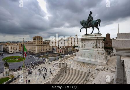 Vittorio Emmanuel Denkmal in Rom Stockfoto