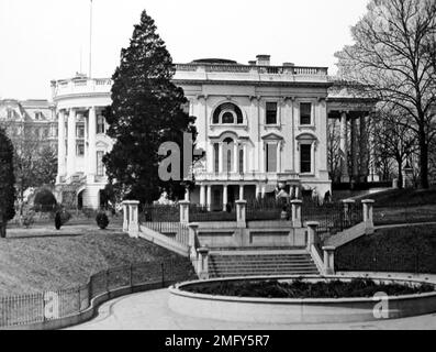 Das Weiße Haus, Washington DC, USA, viktorianische Zeit Stockfoto