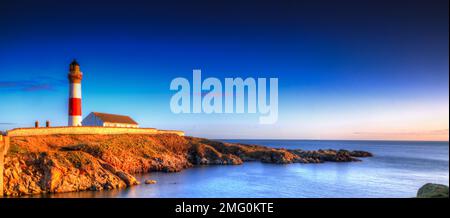 Boddamer Leuchtturm in der Nähe von peterhead aberdeenshire scotland. Stockfoto