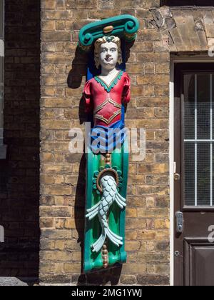 Eintritt zu den Büros des Admirals, Historic Dockyard Chatham, Kent, Großbritannien. Stockfoto