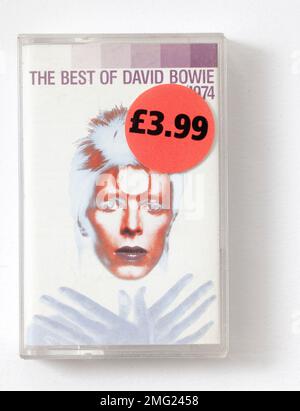 Das Beste von David Bowie Musikkassette Stockfoto