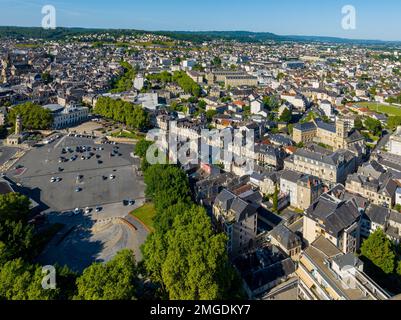 Frankreich, Correze (19) Brive-la-Gaillarde, Luftaufnahme Stockfoto