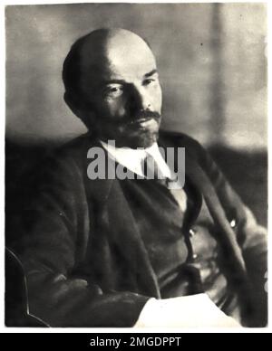 Porträt von Wladimir Ilich Lenin, dem ersten Führer der UdSSR Stockfoto