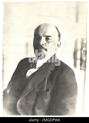 Porträt von Wladimir Ilich Lenin, dem ersten Führer der UdSSR Stockfoto