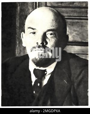 Porträt von Wladimir Ilich Lenin, dem ersten Führer der UdSSR Stockfoto