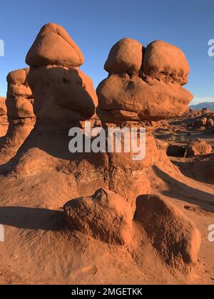Goblin-Hoodoos im Goblin Valley State Park, Emery County, Utah Stockfoto