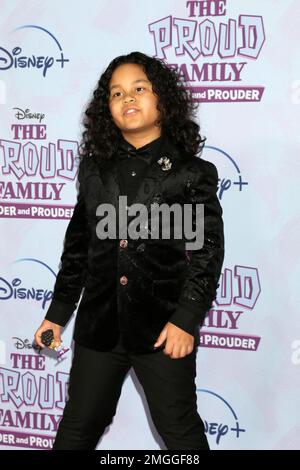 19. Januar 2023, Los Angeles, CA, USA: LOS ANGELES - 19. JANUAR: Aiden Dodson von der stolzen Familie - lauter und stolzer Premiere im Nate Holden Performing Arts Center am 19. Januar 2023 in Los Angeles, CA (Kreditbild: © Kay Blake/ZUMA Press Wire) NUR REDAKTIONELLE VERWENDUNG! Nicht für den kommerziellen GEBRAUCH! Stockfoto