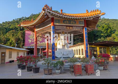 Die zehn Tausend Buddhas Kloster in Hongkong Stockfoto