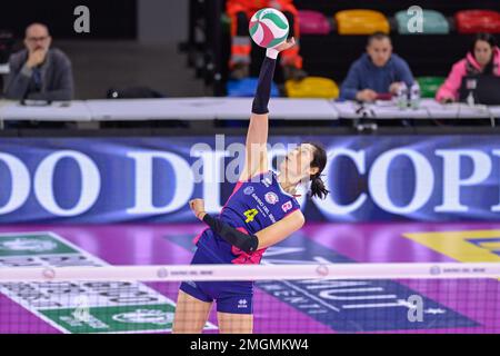 Florenz, Italien. 25. Januar 2023. Zhu Ting (Savino Del Bene Scandicci) während Savino Del Bene Scandicci vs Volley Bergamo 1991, Volleyball Italian Women Cup in Florenz, Italien, Januar 25 2023 Kredit: Independent Photo Agency/Alamy Live News Stockfoto