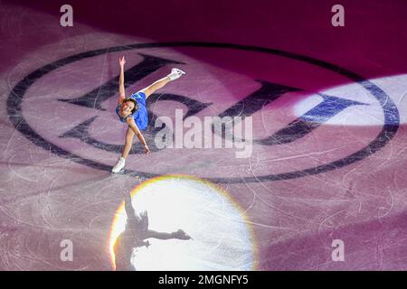 Eröffnungszeremonie bei der ISU European Figure Skating Championships 2023 in Espoo Metro Areena am 25. Januar 2023 in Espoo, Finnland. Kredit: Raniero Corbelletti/AFLO/Alamy Live News Stockfoto