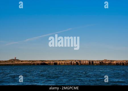 Puerto Deseado River Landscape, Santa Cruz Province, Patagonia, Argentinien. Stockfoto