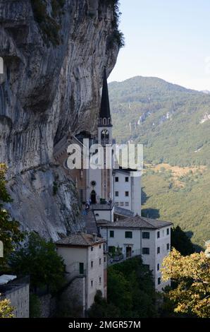 Santuario della Madonna della Corona, Verona, Veneto, Italien, Europa Stockfoto