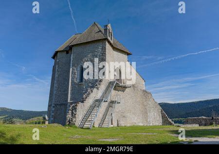 Überreste der Festung Sokolac in Brinje Stockfoto